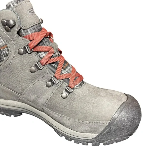 ⚡️SOLD⚡️Keen Women's Kaci III Winter Waterproof Boot Gray Plaid - Picture 14 of 16